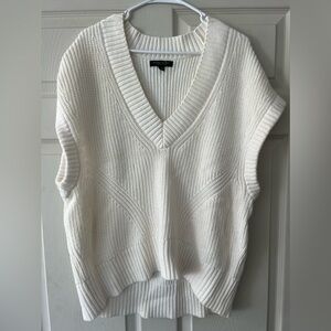 Women's White Sweater Vest